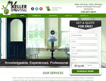 Tablet Screenshot of kellercustompainting.com